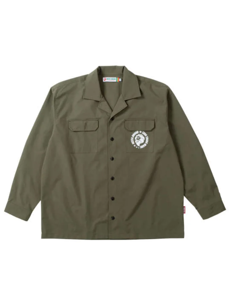 【NESTA-BRAND】オープンカラー長袖シャツ＊カタログ商品