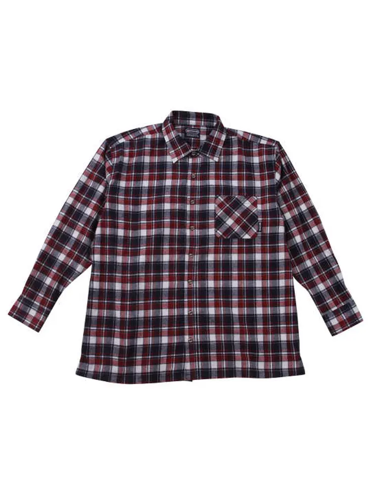 【OUTDOORPRODUCTS】【7L-8L】ビエラチェック長袖シャツ＊カタログ商品