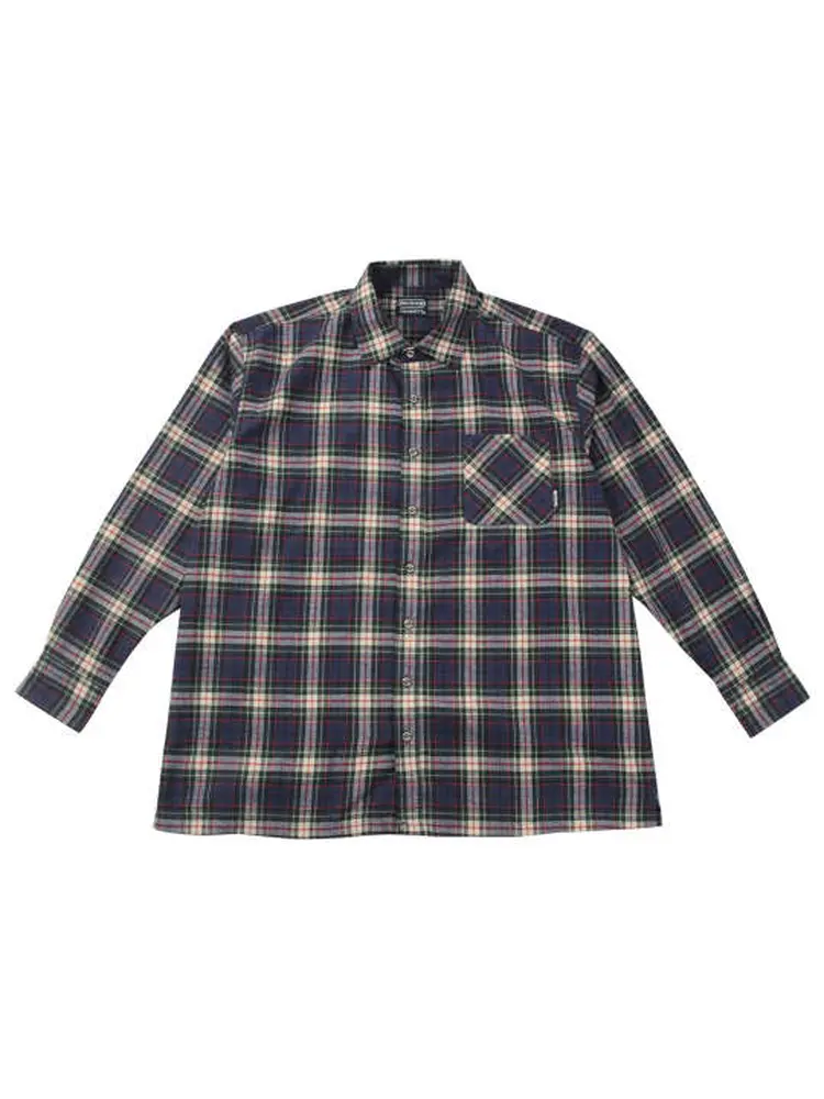 【OUTDOORPRODUCTS】【7L-8L】ビエラチェック長袖シャツ＊カタログ商品