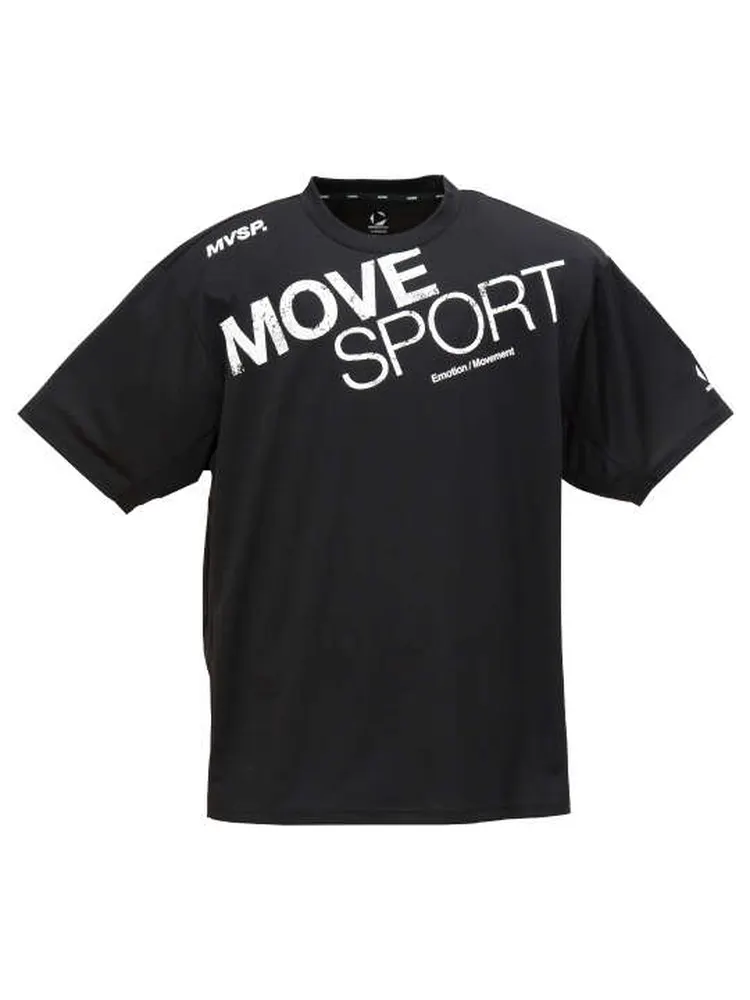 【MOVESPORT】ビッグロゴ半袖Tシャツ＊カタログ商品大きいサイズ