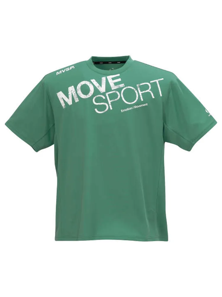 【MOVESPORT】ビッグロゴ半袖Tシャツ＊カタログ商品大きいサイズ