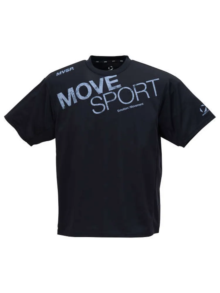 【MOVESPORT】ビッグロゴ半袖Tシャツ＊カタログ商品大きいサイズ