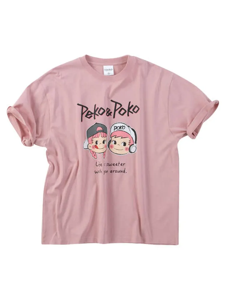 【PeKo&PoKo】天竺半袖Tシャツ(キャップ)＊カタログ商品大きいサイズ