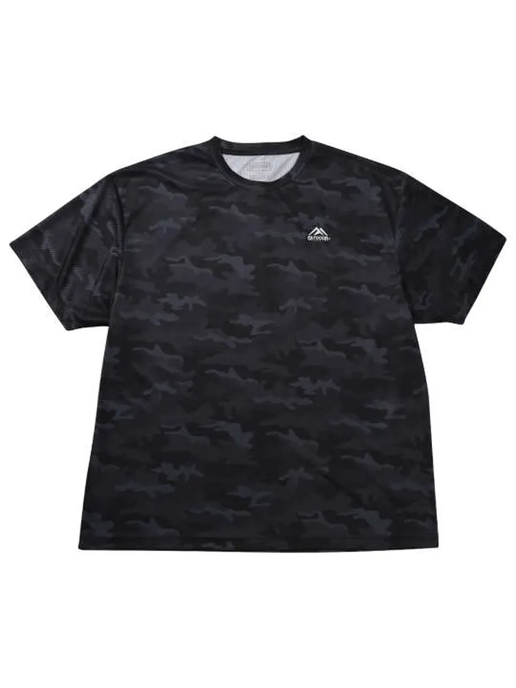 【OUTDOORPRODUCTS】【7L-8L】DRYメッシュカモフラ柄半袖Tシャツ＊カタログ商品大きいサイズ