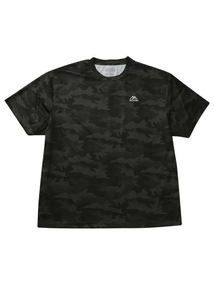 【OUTDOORPRODUCTS】【7L-8L】DRYメッシュカモフラ柄半袖Tシャツ＊カタログ商品大きいサイズ