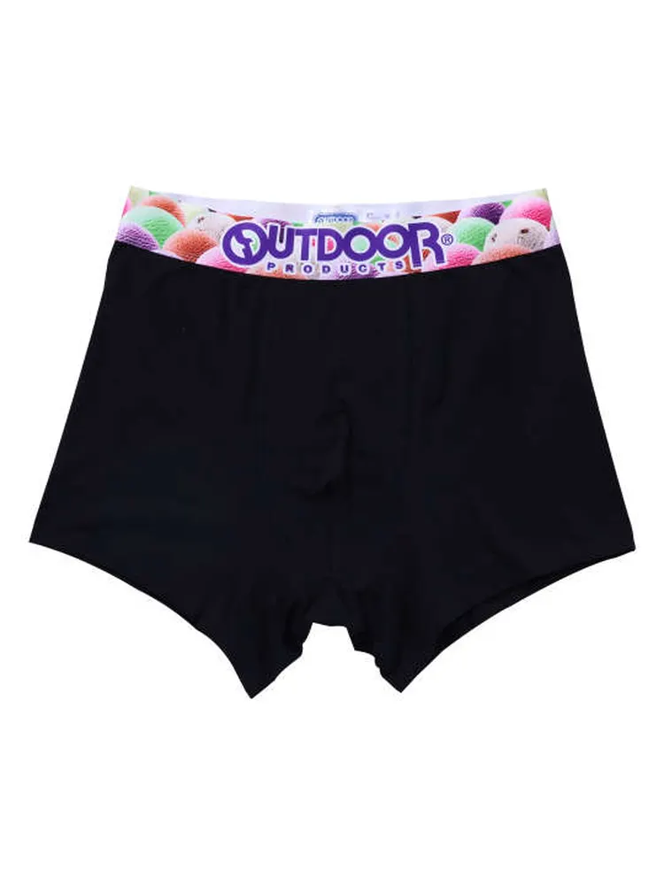 【OUTDOORPRODUCTS】綿ベア天転写ゴムブラックボクサーパンツ＊カタログ商品大きいサイズ