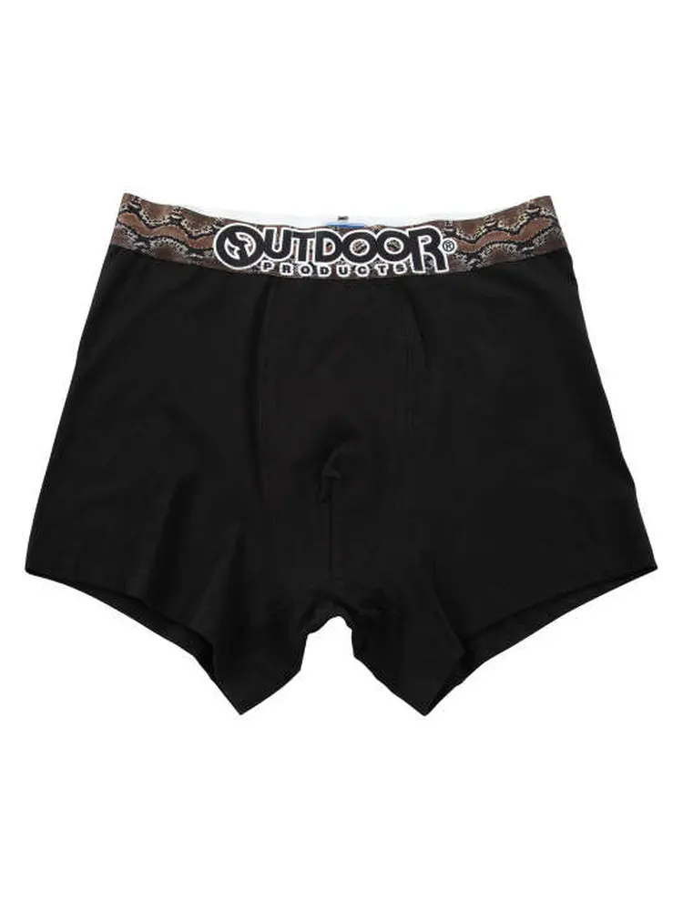【OUTDOORPRODUCTS】綿ベア天転写ゴムブラックボクサーパンツ＊カタログ商品大きいサイズ