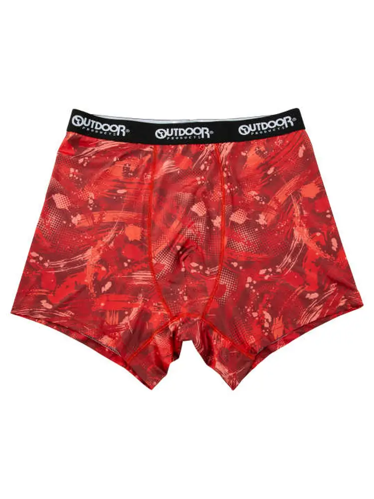 【OUTDOORPRODUCTS】ポリエステルベア天スプラッシュ柄ボクサーパンツ＊カタログ商品大きいサイズ