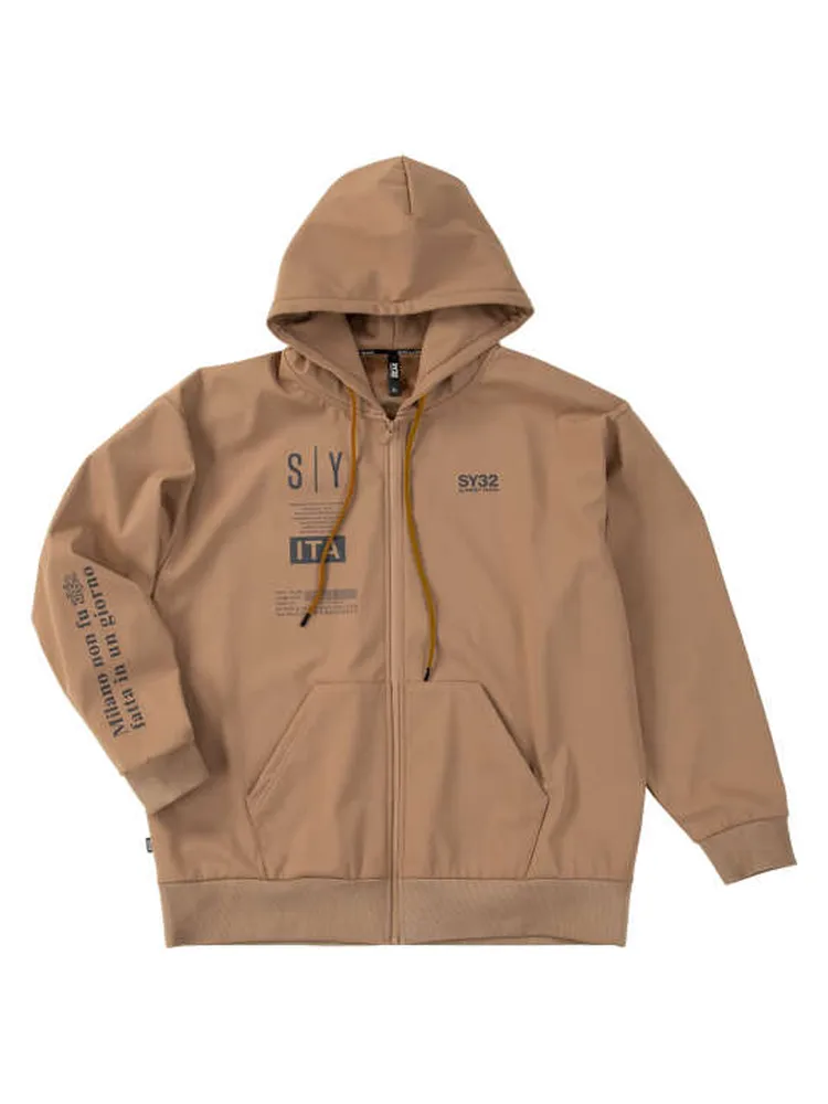 【SY32bySWEETYEARS(エスワイサーティトゥバイスィートイヤーズ)】3レイヤーフリースライニングフルジップパーカー＊カタログ商品大きいサイズ