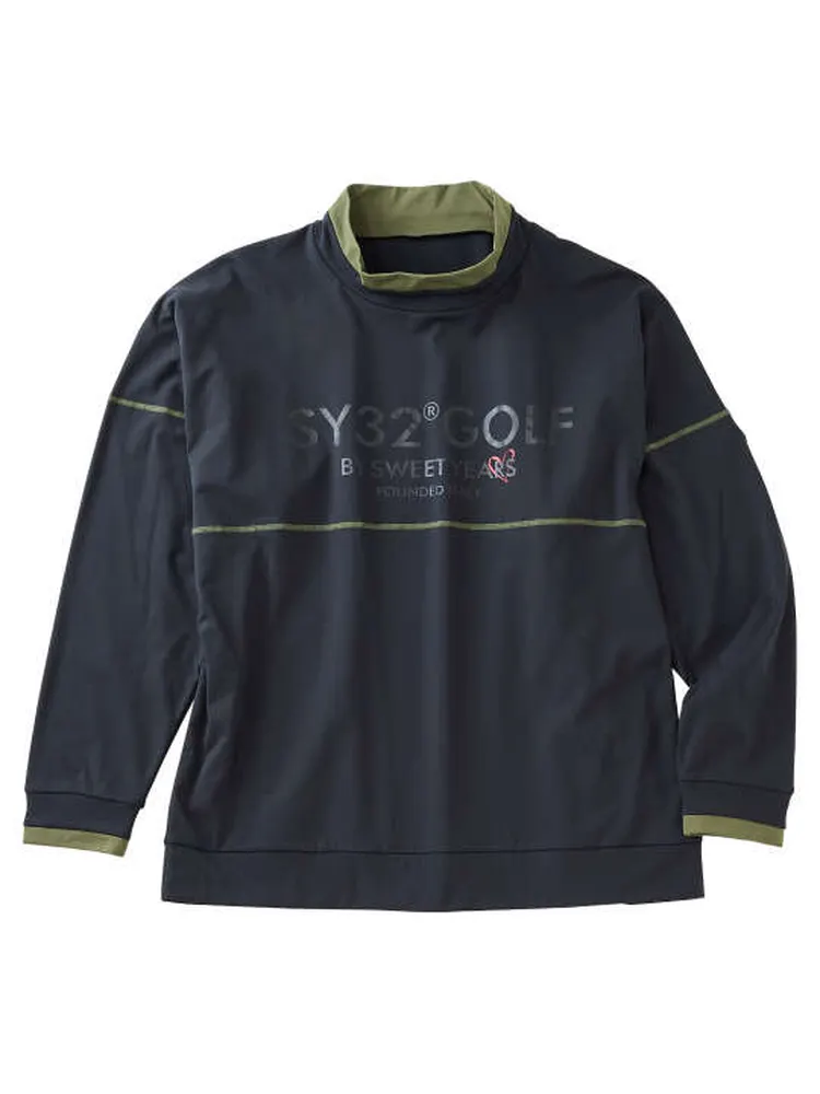 【SY32bySWEETYEARS(エスワイサーティトゥバイスィートイヤーズ)】ウルトラライトバックブラッシュドモックスウェット＊カタログ商品大きいサイズ