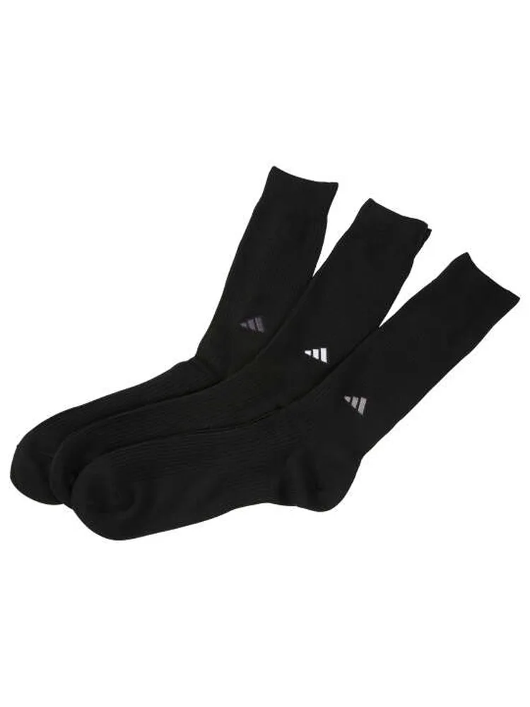 【adidas(アディダス)】3Pつま先かかと補強消臭クルー丈ソックス＊カタログ商品大きいサイズ