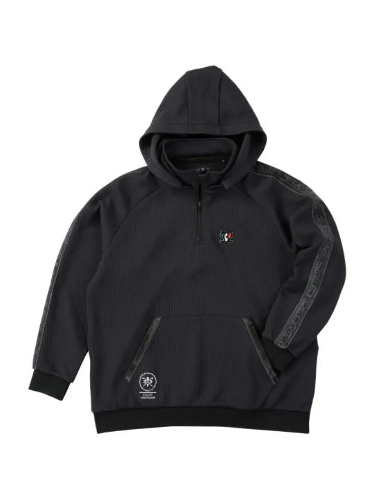 【SY32bySWEETYEARS(エスワイサーティトゥバイスィートイヤーズ)】キルトニットジャガードフーディー＊カタログ商品大きいサイズ