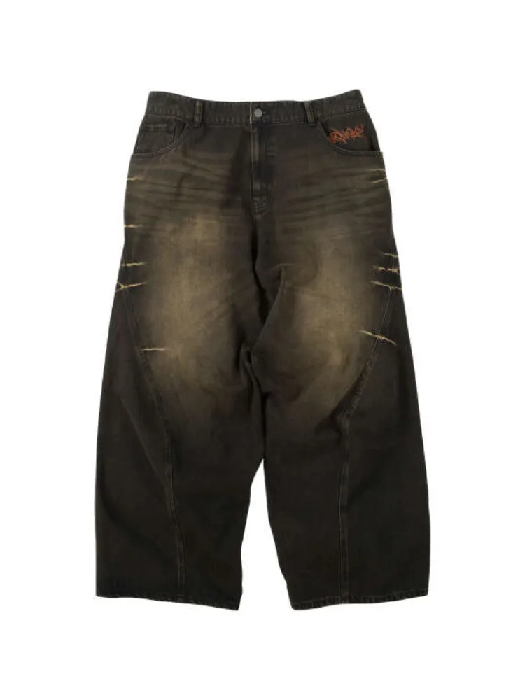 【SEQUENZ】ウォッシュドデニムパンツ＊カタログ商品大きいサイズ