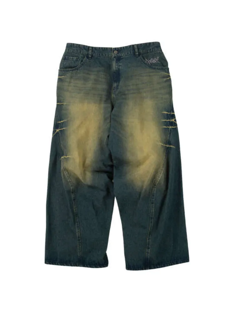 【SEQUENZ】ウォッシュドデニムパンツ＊カタログ商品大きいサイズ