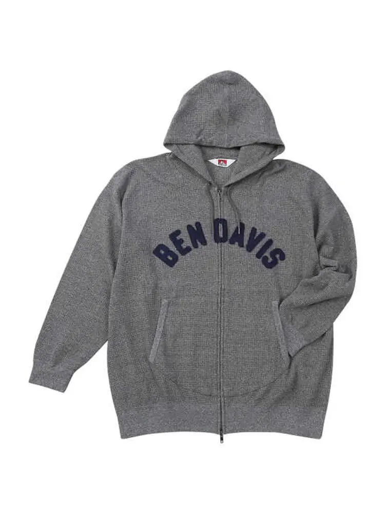 【BENDAVIS(ベンデイビス)】ワッフルフルジップパーカー＊カタログ商品