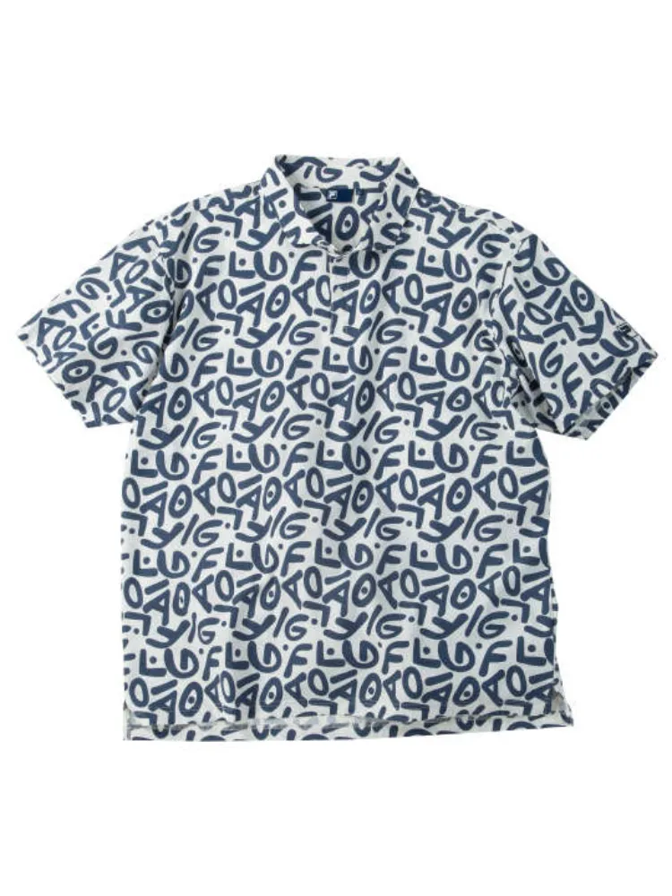 【FILAGOLF(フィラゴルフ)】ニットサッカーロゴプリント半袖シャツ＊カタログ商品