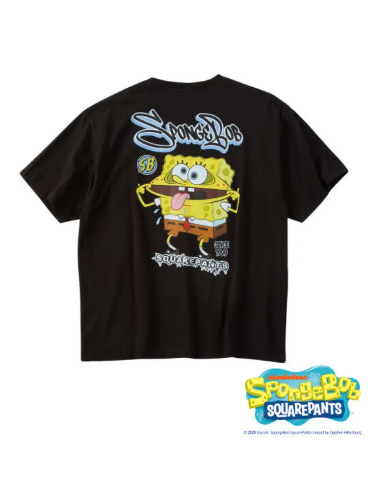 【SPONGEBOB】天竺プリント半袖TシャツA＊カタログ商品