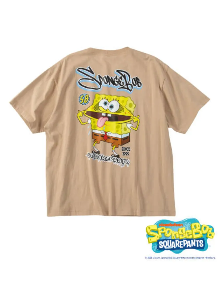 【SPONGEBOB】天竺プリント半袖TシャツA＊カタログ商品
