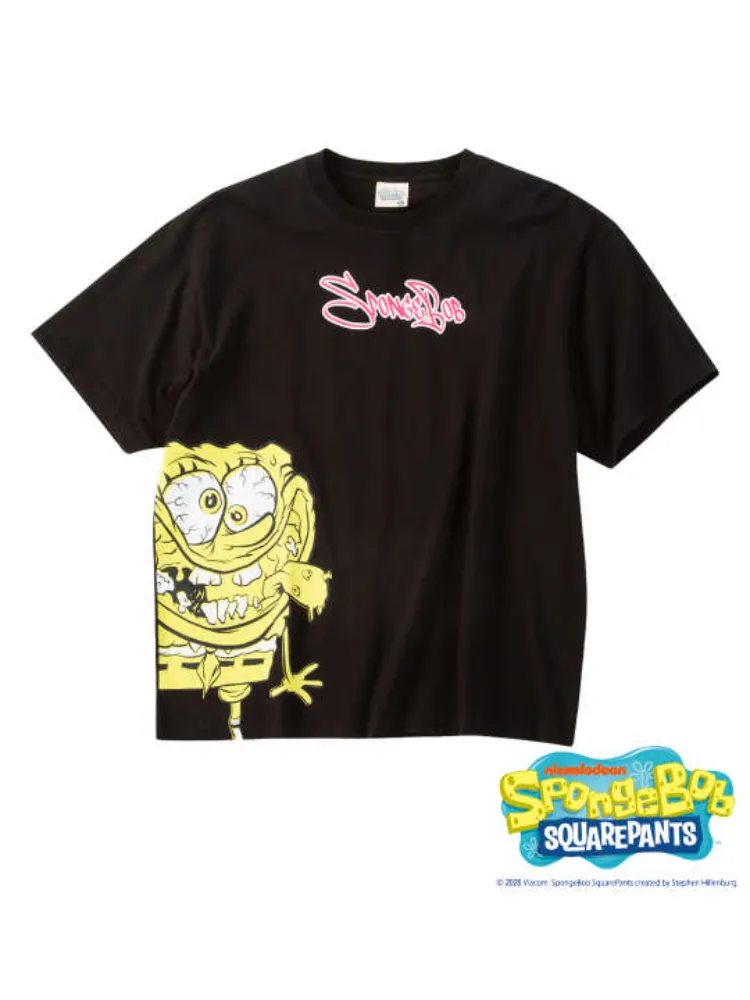 【SPONGEBOB】天竺プリント半袖TシャツB＊カタログ商品