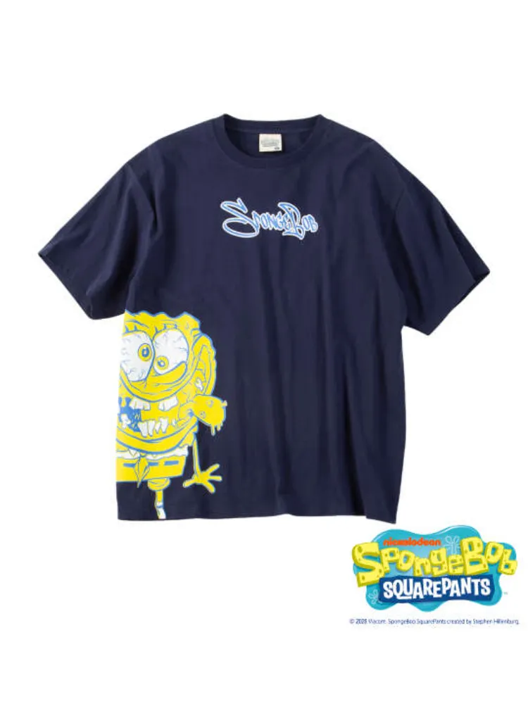 【SPONGEBOB】天竺プリント半袖TシャツB＊カタログ商品