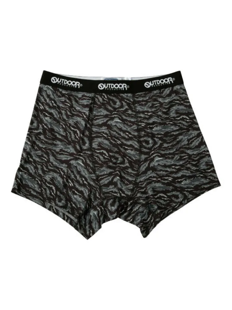 【OUTDOORPRODUCTS】ポリエステルベア天タイガーカモ柄ボクサーパンツ＊カタログ商品