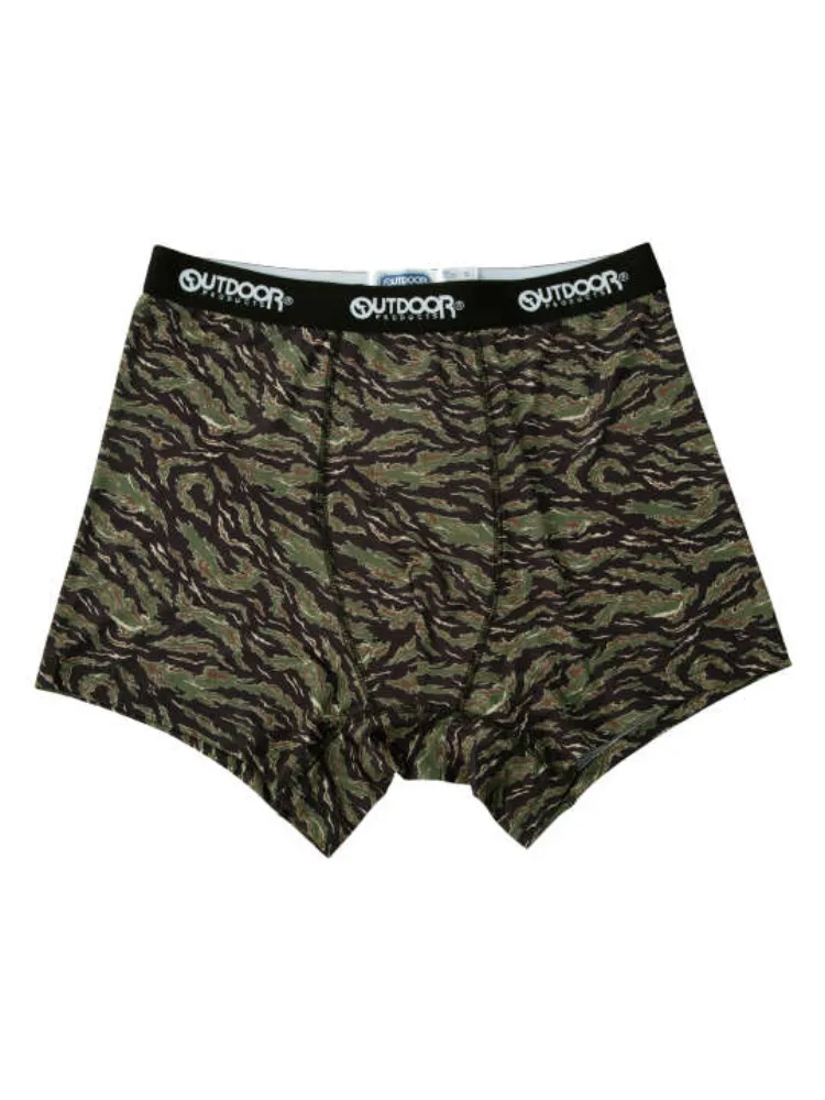 【OUTDOORPRODUCTS】ポリエステルベア天タイガーカモ柄ボクサーパンツ＊カタログ商品