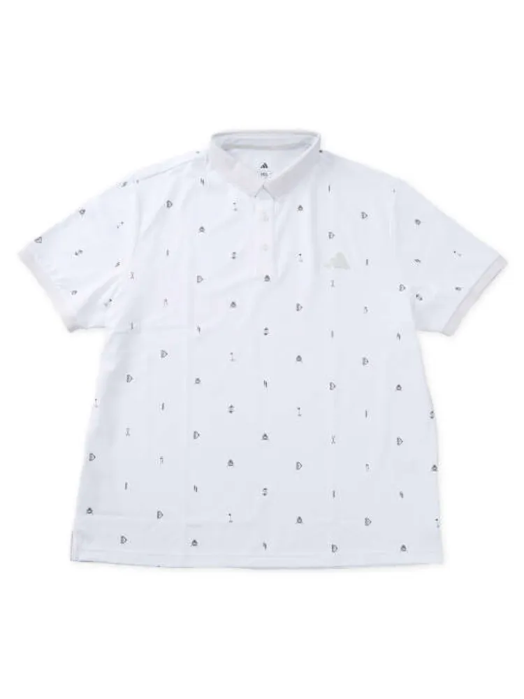 【adidas-golf(アディダスゴルフ)】CLIMACOOLモノグラム半袖ポロシャツ＊カタログ商品