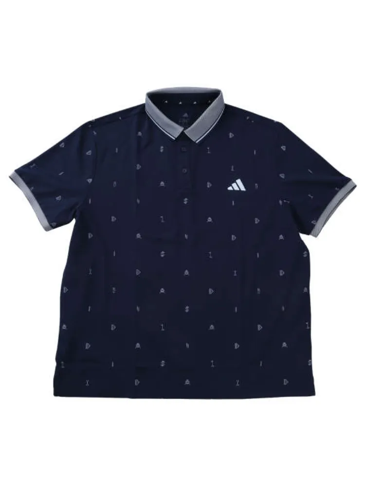 【adidas-golf(アディダスゴルフ)】CLIMACOOLモノグラム半袖ポロシャツ＊カタログ商品