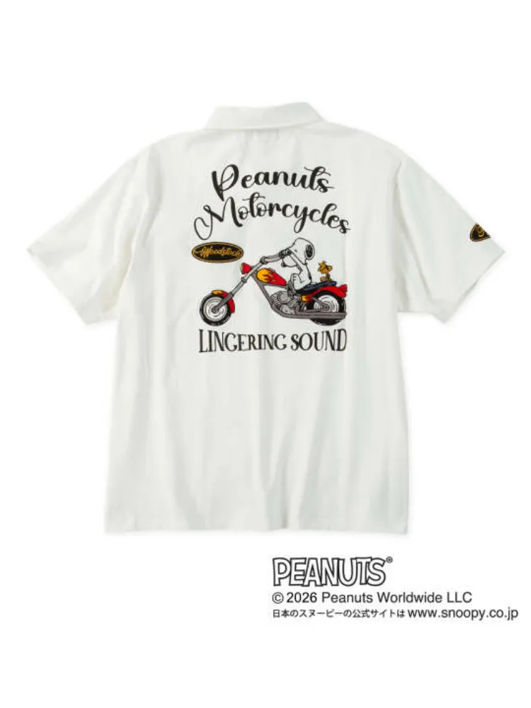 【FLAGSTAFF×PEANUTS】スヌーピーコラボ半袖ポロシャツ＊カタログ商品