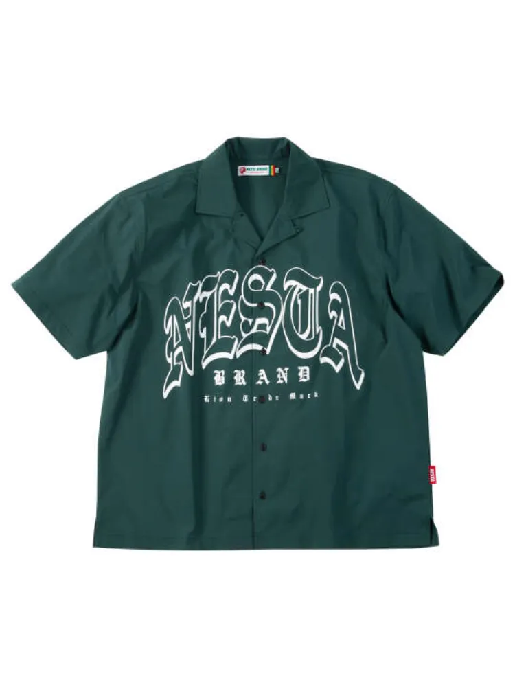【NESTA-BRAND】オープンカラー半袖シャツ＊カタログ商品