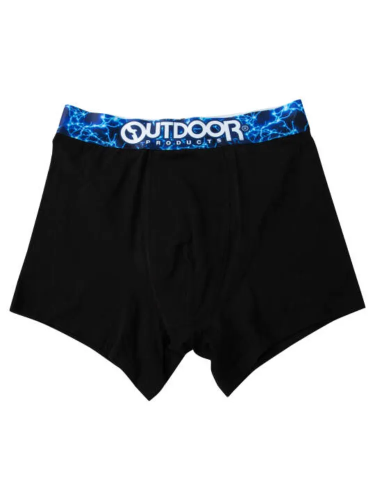 【OUTDOORPRODUCTS】綿ベア天転写ゴムブラックボクサーパンツ＊カタログ商品