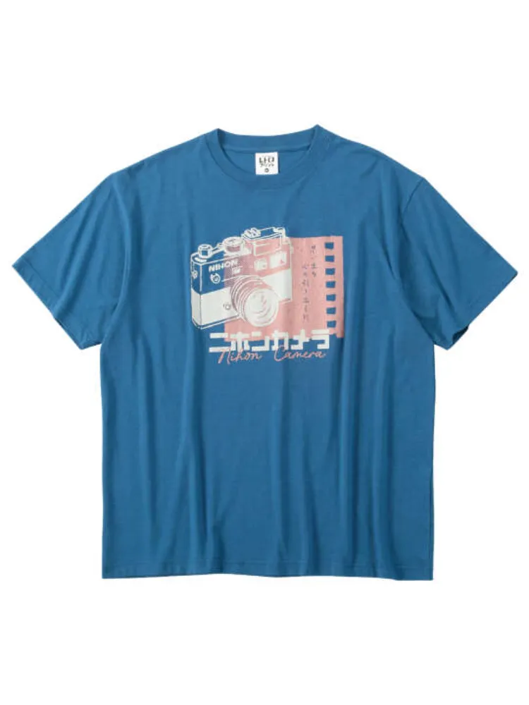【レトロプリント】カメラ半袖Tシャツ＊カタログ商品