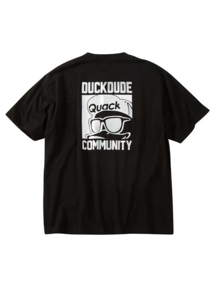 【b-one-soul(ビーワンソウル)】DUCKDUDEシルバープリント半袖Tシャツ＊カタログ商品
