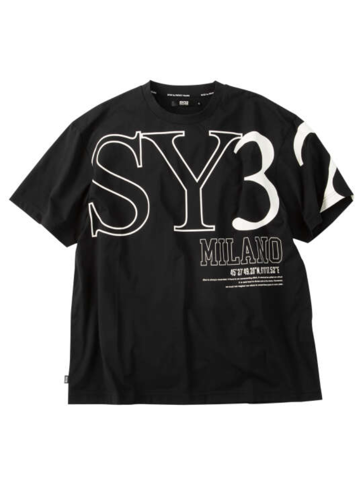 【SY32bySWEETYEARS(エスワイサーティトゥバイスィートイヤーズ)】ビッグロゴ半袖Tシャツ＊カタログ商品
