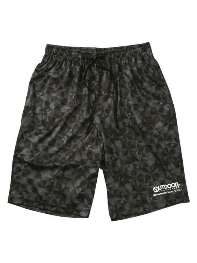 【OUTDOORPRODUCTS】【3L-6L】DRYメッシュ総柄ハーフパンツ＊カタログ商品