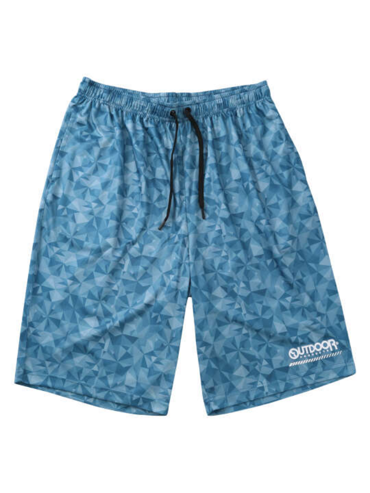 【OUTDOORPRODUCTS】【3L-6L】DRYメッシュ総柄ハーフパンツ＊カタログ商品