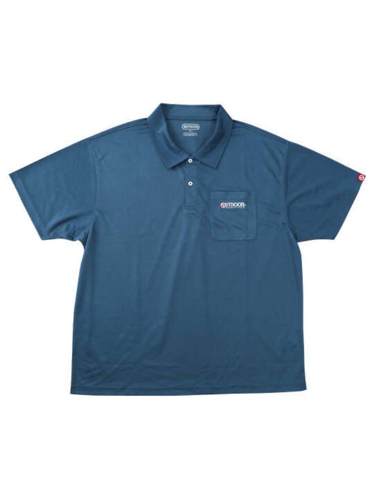 【OUTDOORPRODUCTS】【3L-6L】DRYメッシュ半袖ポロシャツ＊カタログ商品