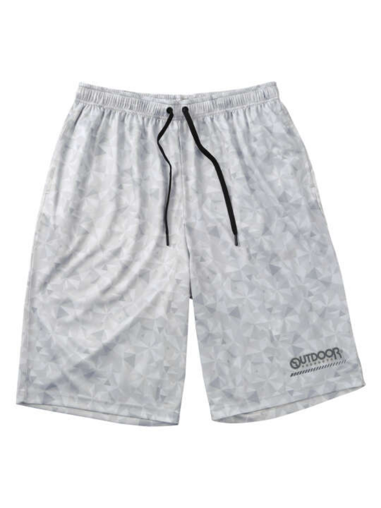 【OUTDOORPRODUCTS】【7L-8L】DRYメッシュ総柄ハーフパンツ＊カタログ商品