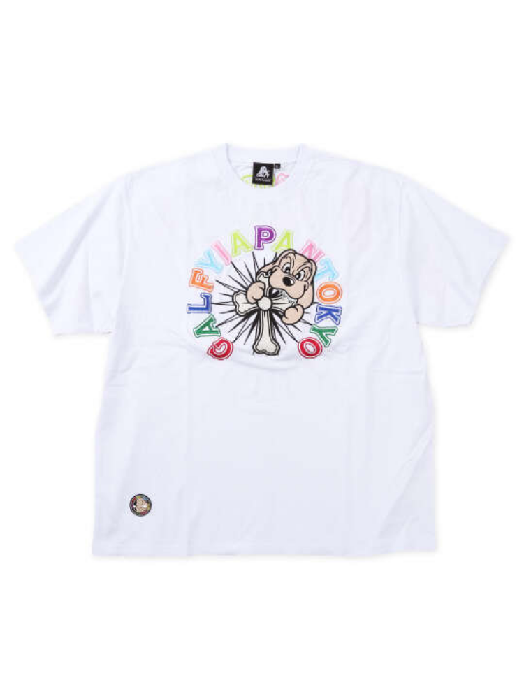 【GALFY】おしゃぶりワンワンカラフルロゴ半袖Tシャツ＊カタログ商品