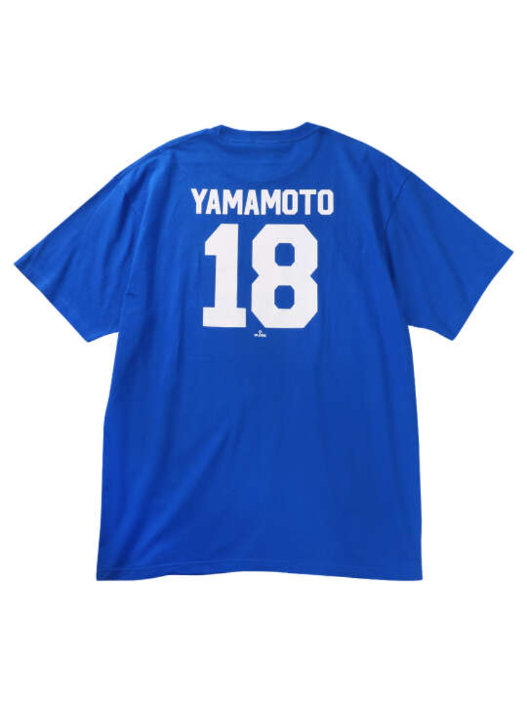 【Fanatics(ファナティクス)】ロサンゼルス・ドジャース山本由伸ネームアンドナンバーTシャツ＊カタログ商品