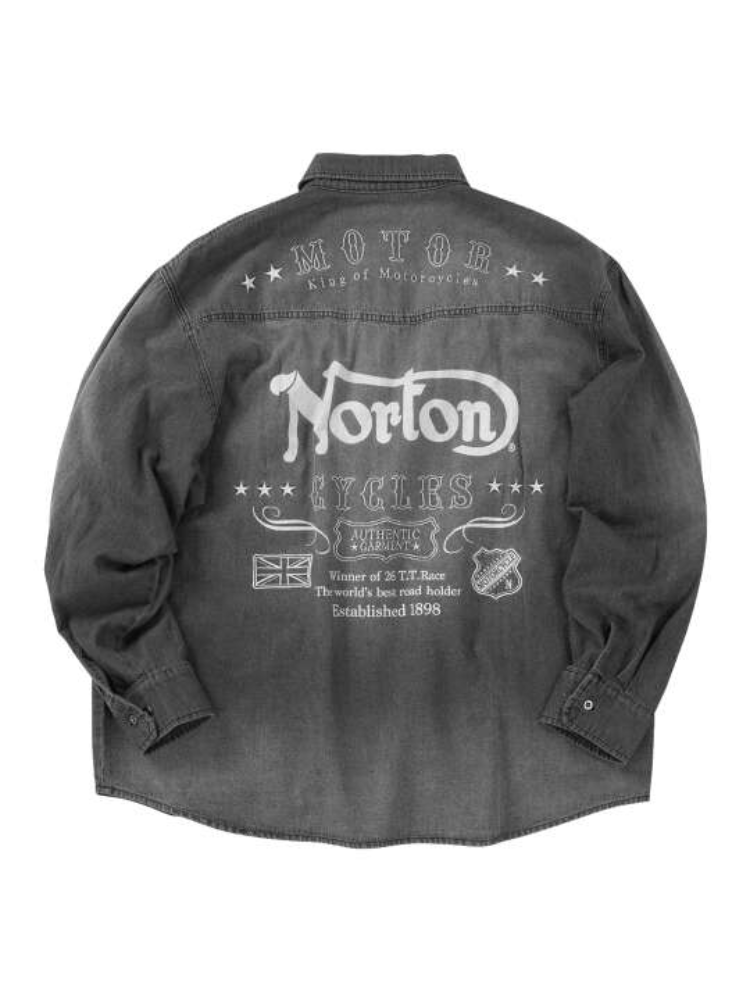 【Norton】デニム長袖シャツ＊カタログ商品