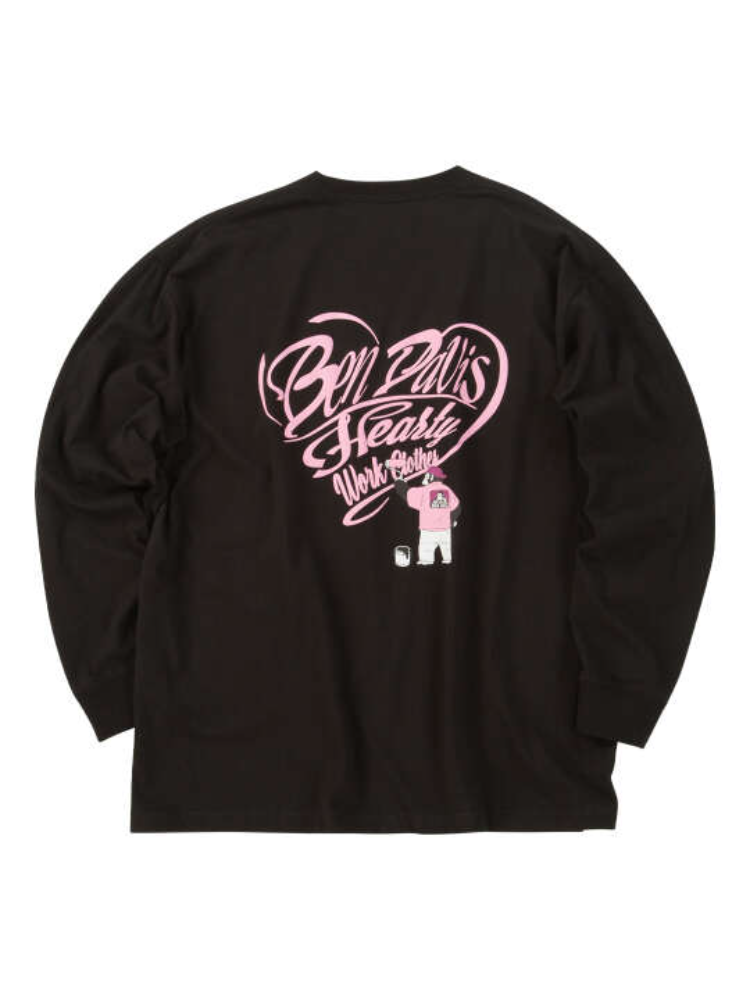 【BENDAVIS(ベンデイビス)】ハートスクリプトロゴ長袖Tシャツ＊カタログ商品