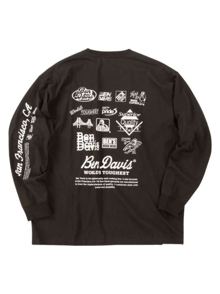 【BENDAVIS(ベンデイビス)】グラフィック長袖Tシャツ＊カタログ商品