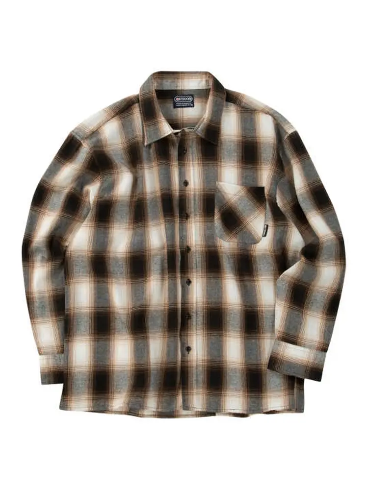 【OUTDOORPRODUCTS】【7-8L】ビエラチェック長袖シャツ＊カタログ商品
