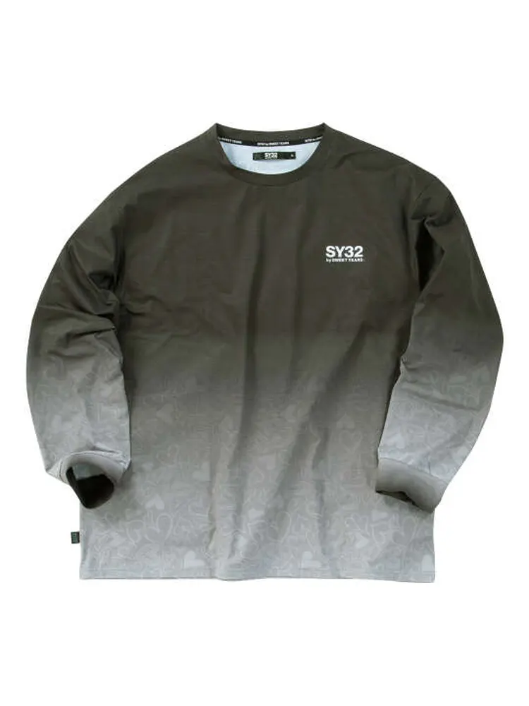 【SY32bySWEETYEARS(エスワイサーティトゥバイスィートイヤーズ)】ハートグラデーション長袖Tシャツ＊カタログ商品