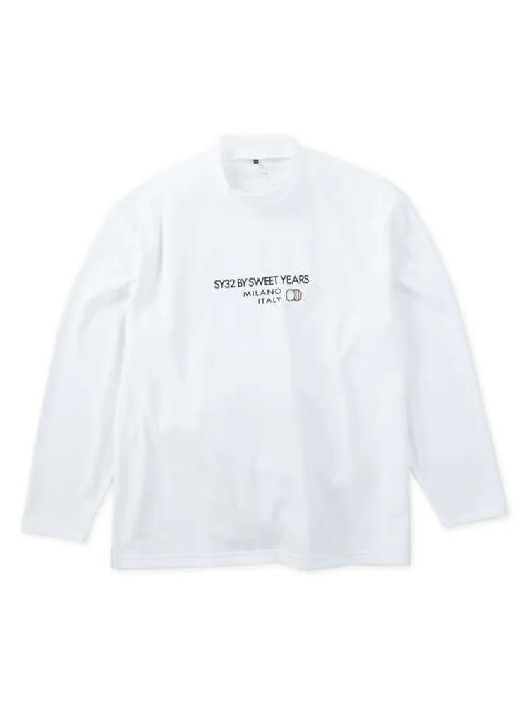 【SY32bySWEETYEARS(エスワイサーティトゥバイスィートイヤーズ)】アルパインドライ長袖モックネックシャツ＊カタログ商品