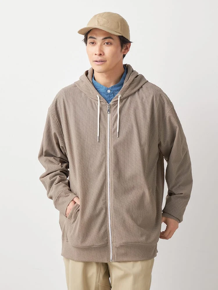 志尊淳　パーカー　ベージュ ベージュ 【TSC】テックニットライトジップパーカー | フォーエル公式通販