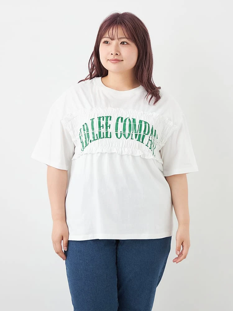 オフホワイト 【Lee】シャーリングTシャツ | フォーエル公式通販