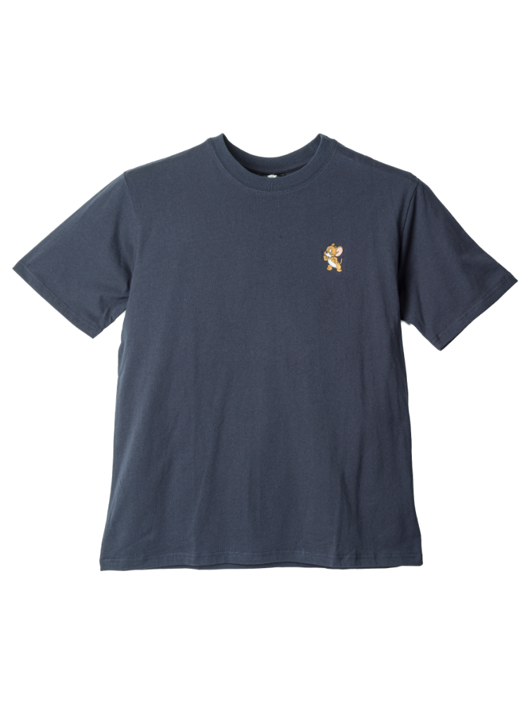 メゾンドリーファー 代官山限定 刺繍 Tシャツ L．グレー TOM＆JERRY バックサガラ刺繍半袖TシャツB | フォーエル
