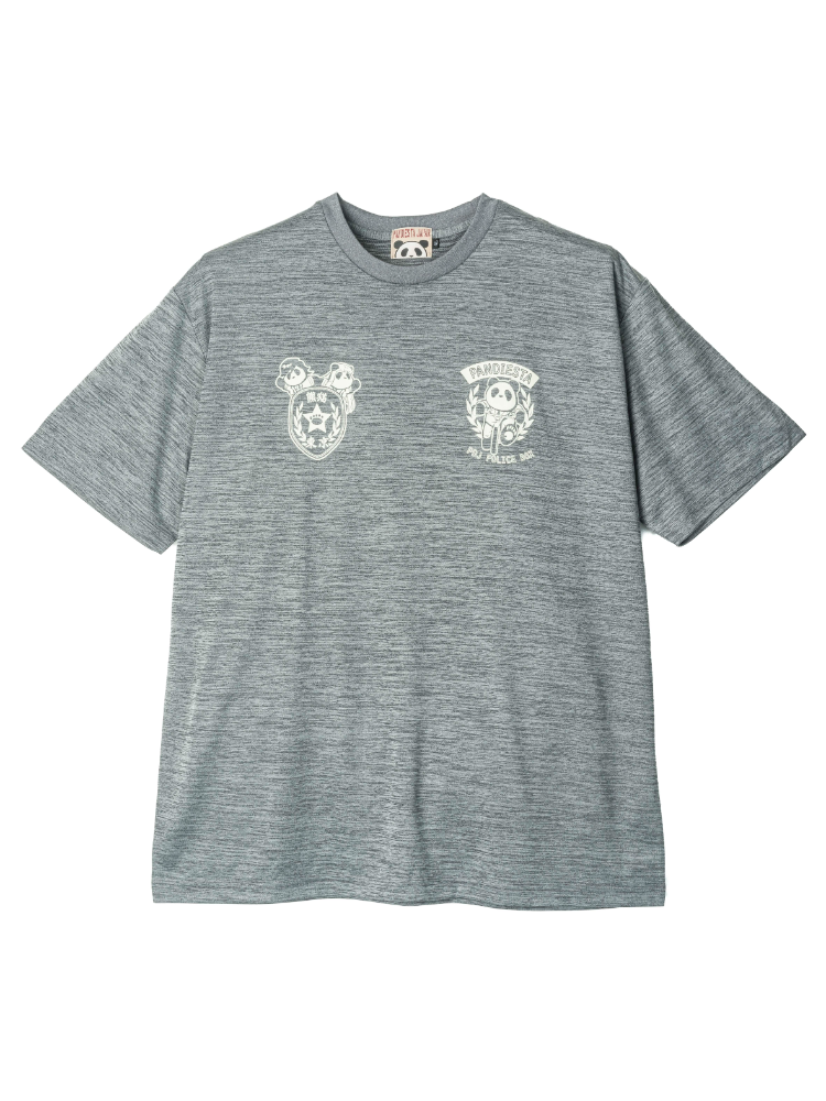 ブラック 【PANDIESTA JAPAN】パンダポリスDRYメッシュTシャツ